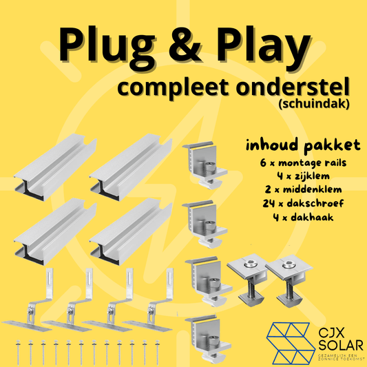 CJX Solar onderstel schuindak montage (voor plug & play set)