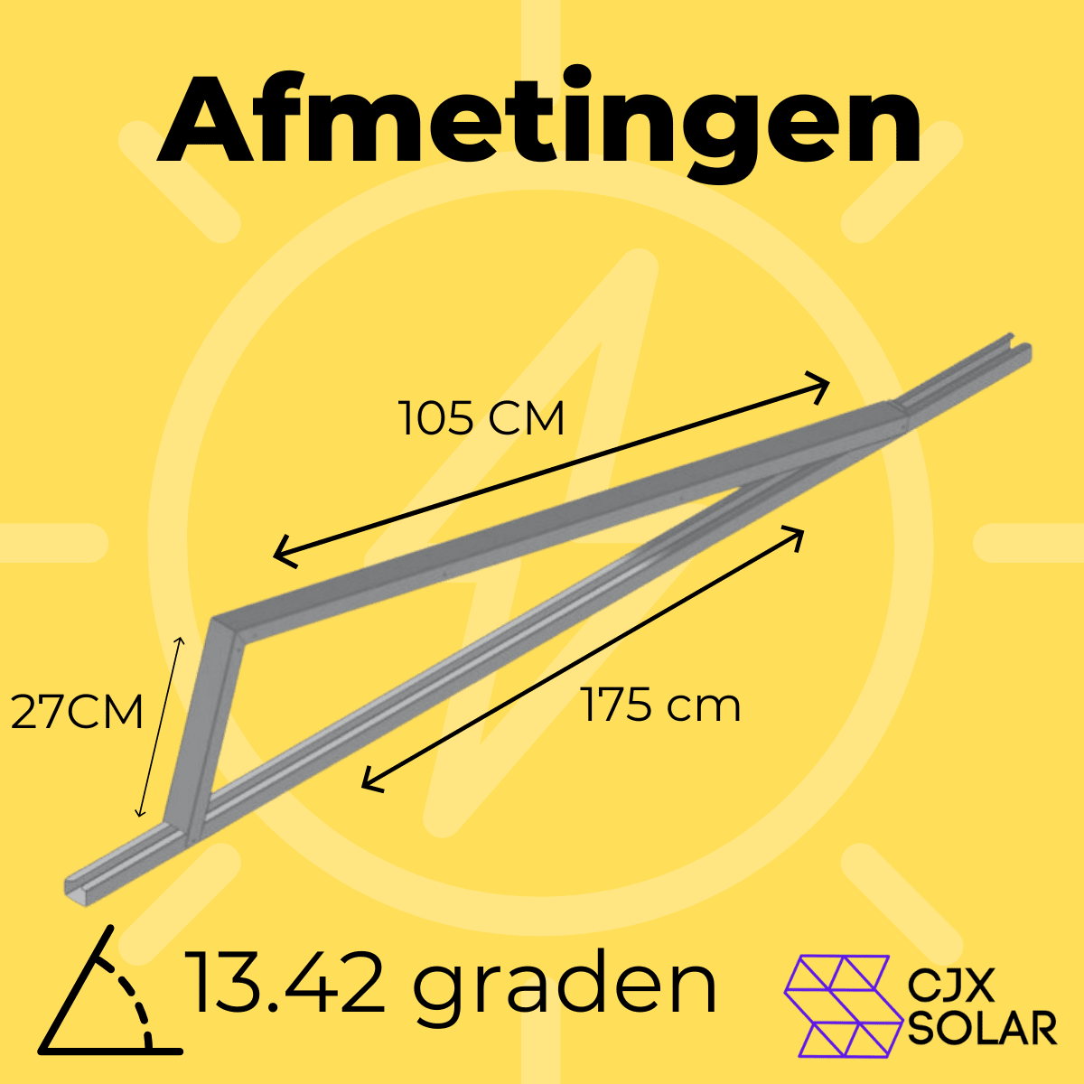 Montageset plat dak – CJX Solar Plug & Play Zonnepanelen