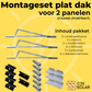 Montageset plat dak portrait opstelling – CJX Solar Plug & Play Zonnepanelen