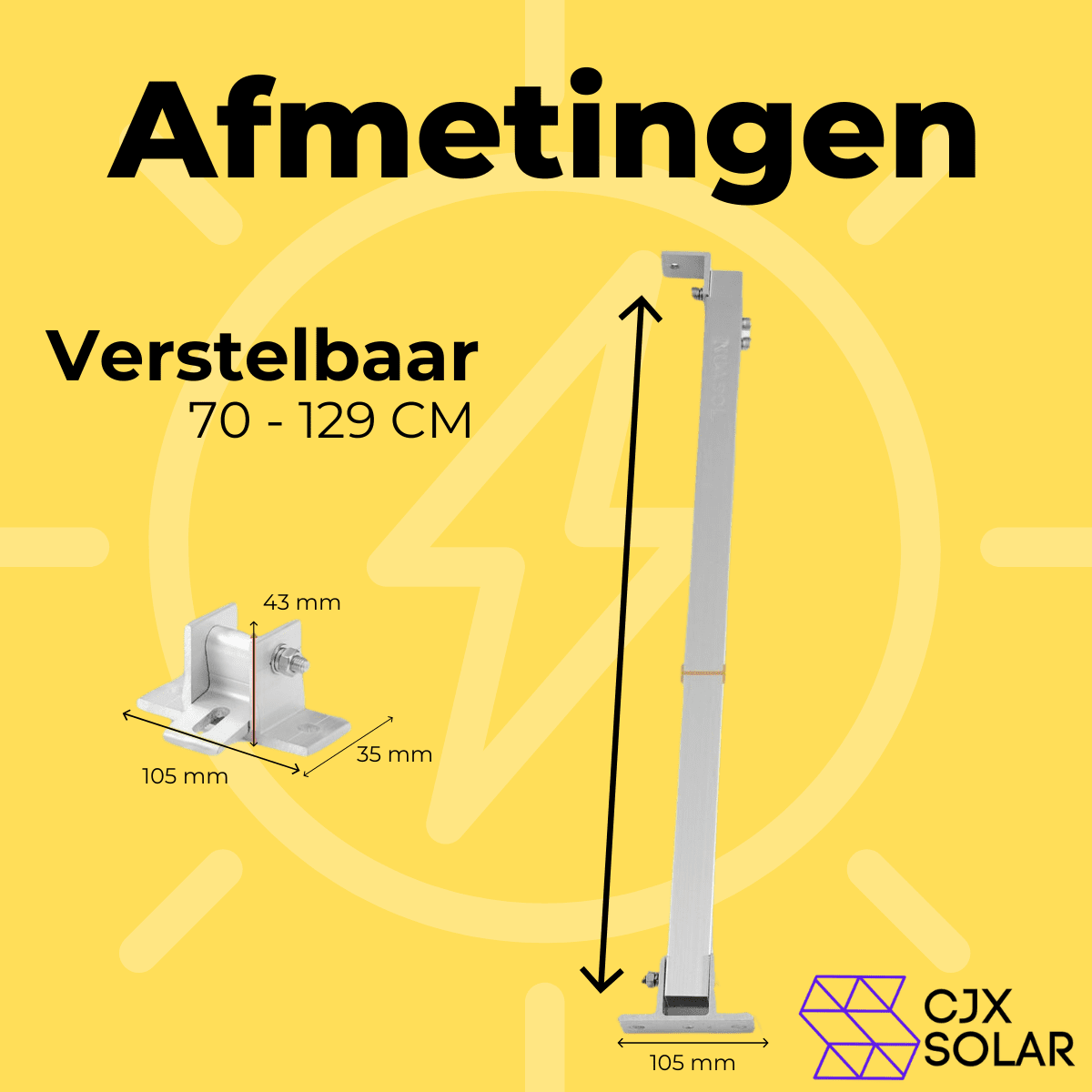 Montageset universeel – CJX Solar Plug & Play Zonnepanelen