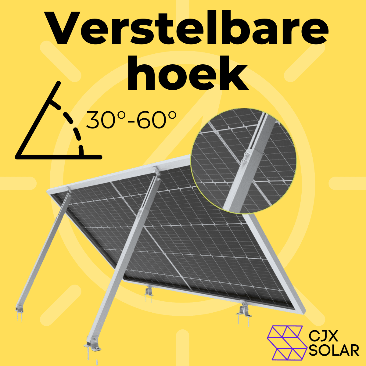Montageset universeel – CJX Solar Plug & Play Zonnepanelen