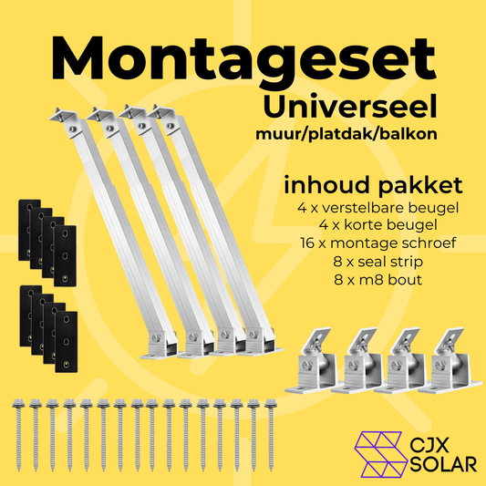 Montageset universeel – CJX Solar Plug & Play Zonnepanelen