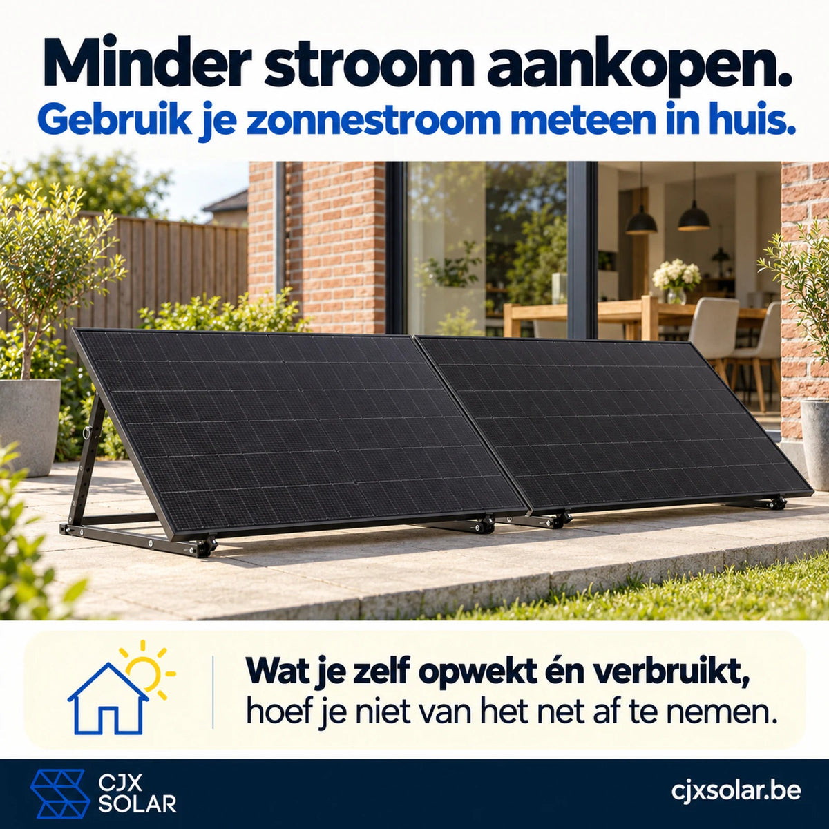 CJX Solar One - 900 Wp zonnepanelen met stekker – compleet - CJX Solar